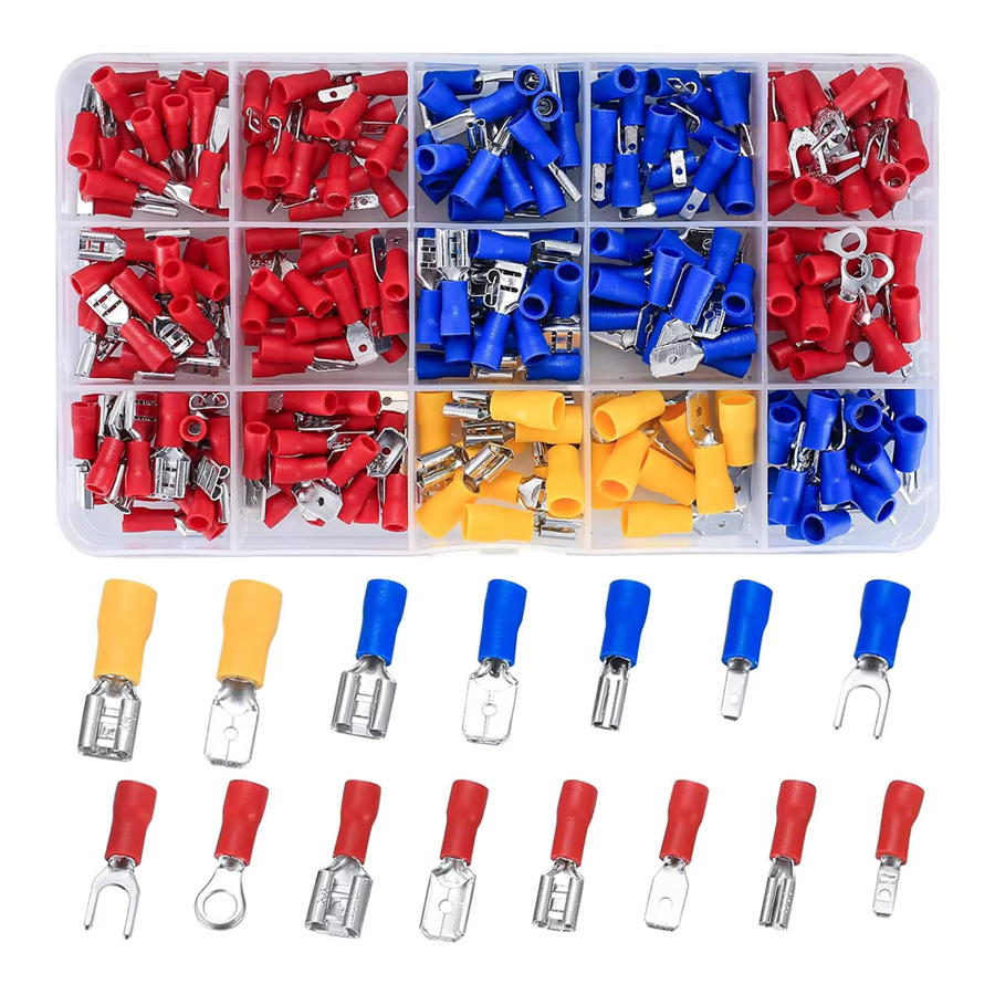 WOZOBUY Draht-Crimp-Werkzeug-Set mit Crimpzange und Kabelösen-Sortiment für isolierte elektrische Drahtverbinder (Stumpf-, Ring- und Spatenanschlüsse) - Bild 5