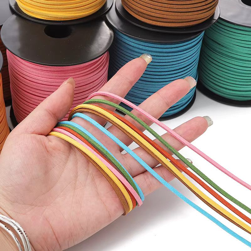 Wildlederimitat Schnur, mehrfarbig, für DIY Choker Halskette - Bild 3