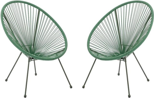 Gartensessel Alios von MYLIA aus Polyrattan in Khaki Grün Breite: 72 cm - Bild 1