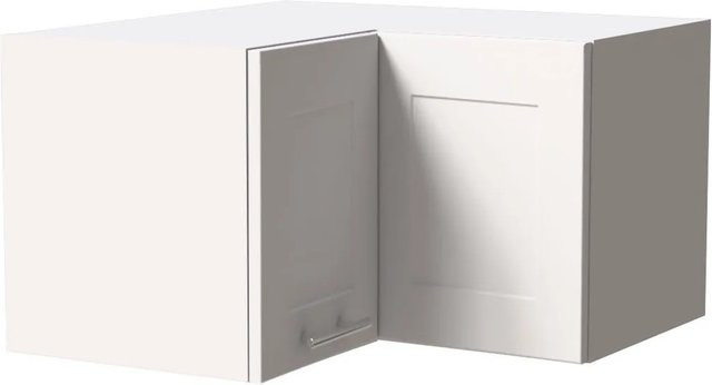 Feldmann-Wohnen Eckhängeschrank Oslo Weiß Matt B/T/H: 60 x 60 x 36 cm - Bild 1