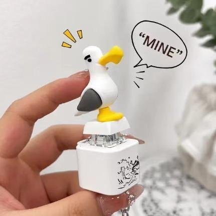 Schlüsselanhänger Mine Möwe Tastenkappe, Leuchtend, Unisex - Bild 1