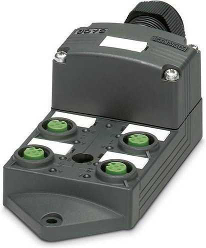 Phoenix Contact SACB-4/ 8-L-SC SCO P 1452990 Sensor/Aktorbox passiv M12-Verteiler mit Kunststoffgewinde in Grau - Bild 1