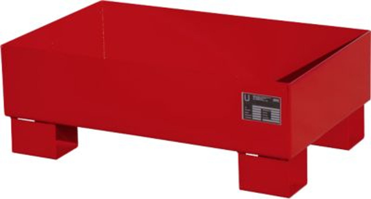 Bauer Südlohn Auffangwanne AW 60-1 aus Stahl, Farbe: Feuerrot, B/T/H: 50,0 x 28,0 x 28,0 cm - Bild 2
