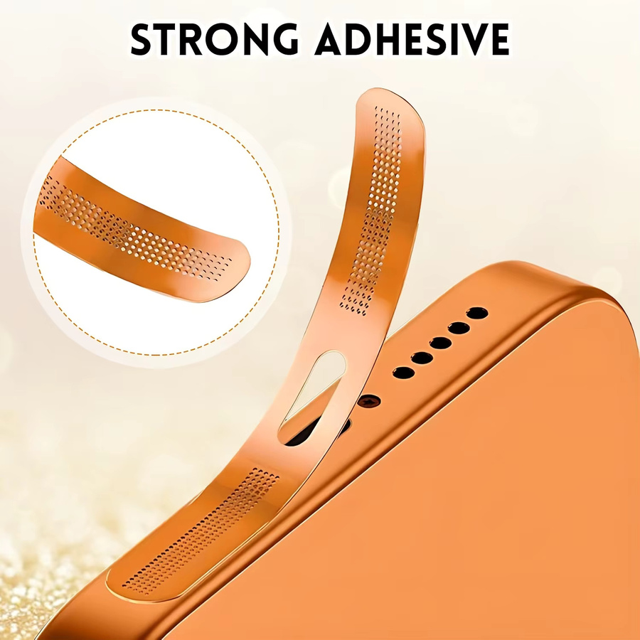 4er-Set Kameraobjektiv-Staubschutzgitter und USB-C Staubschutzstecker aus Metall für iPhone 17 Pro Max und iPhone 17 Pro in Blau und Orange - Bild 4