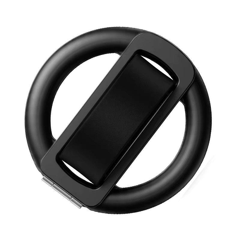WSSHE Magnetischer faltbarer Telefonhalter aus Silikon mit 360 Grad drehbarer MagSafe-Funktion in Schwarz - Bild 5