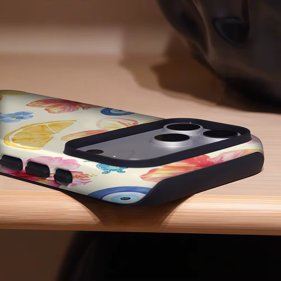 Potdemiel Summer Ocean Vibe Handyhülle für iPhone 17 16 15 14 13 Pro Max Plus, magnetisches Double-Layer Tough Case, multicolour - Bild 3