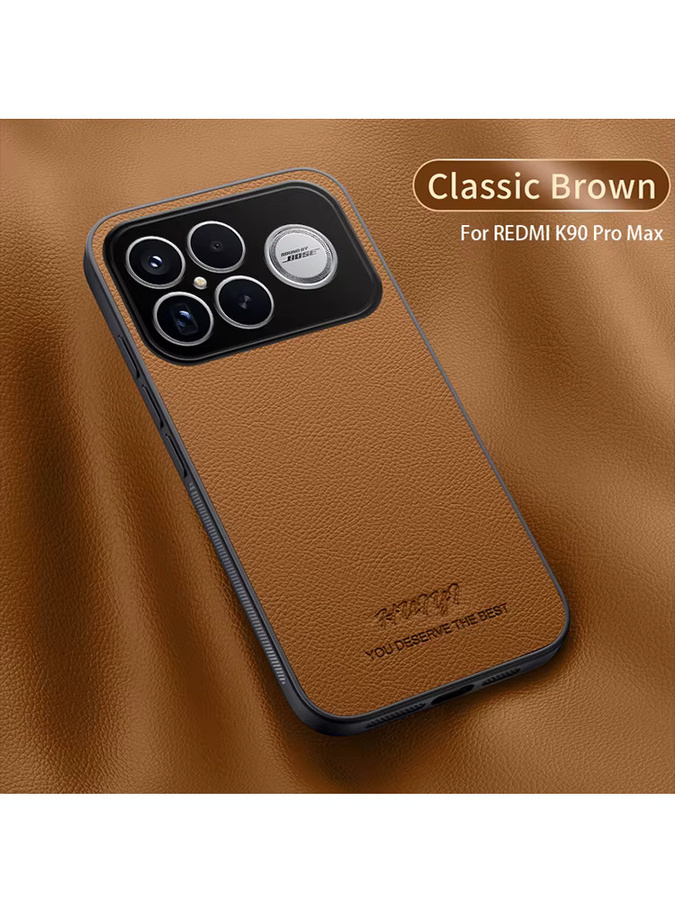 Xiaomi Silikonhülle mit matter Litschi-Ledertextur für Mi 17 Pro Max 17 Pro 17 15 Pro Ultra 15T 14T 13T 12T Pro in Schwarz oder Braun - Bild 4