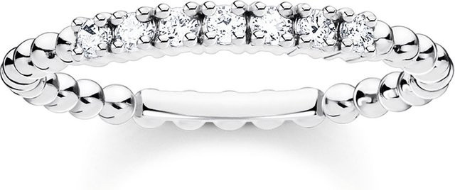 Thomas Sabo Ring, 925 Silber, Zirkonia, Damen, Ringgröße 52 - Bild 1