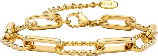 Meaeguet Kettenarmband, 18 Karat vergoldeter Edelstahl, Damen - Bild 1