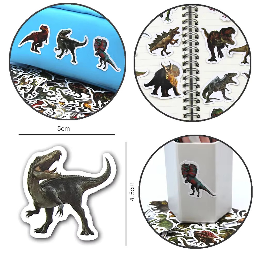 Bandai Dinosaurier-Aufkleber, 100-teiliges Set, multicolour - Bild 2