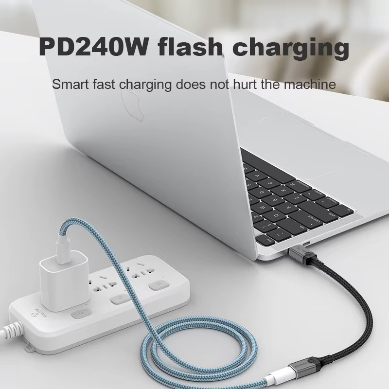 DOONJIEY USB5 Typ-C Verlängerungskabel Thunderbolt 5 mit 80Gbps und 240W Schnellladefunktion für iPhone 16, MacBook und iPad Pro - Bild 4