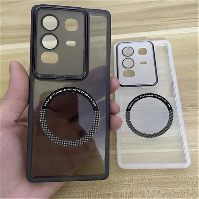 Transparente magnetische TPU Silikonhülle für Infinix Note 50 Pro Plus, 50S, 50X und 40 Pro Plus mit Kamera- und Objektivschutz - Bild 1