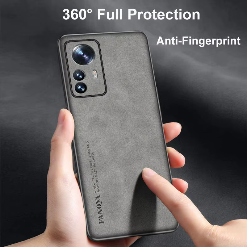 Luxus PU Leder Handyhülle für Xiaomi 15 14 13T 14T Pro Note 14 Pro und Poco X7 in Grau - Bild 2