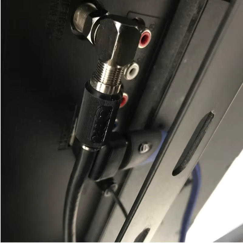 FRHY 4er Set RG6 F-Typ rechtwinklige Koaxialadapter Stecker auf Buchse Schnellverbindungsverlängerung für TV Satellit und Antennenkabel in Silber - Bild 3