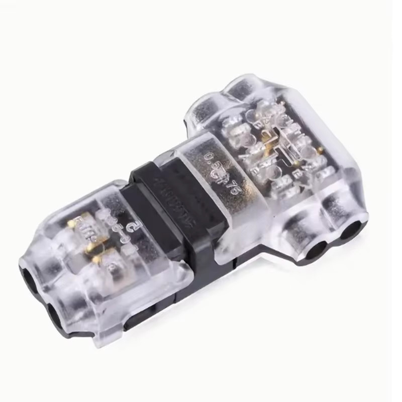 AOKIN Schnellterminal Anschlüsse T2 Stecker Transparent für Kabel und Draht ohne Löten oder Schälen - Bild 2