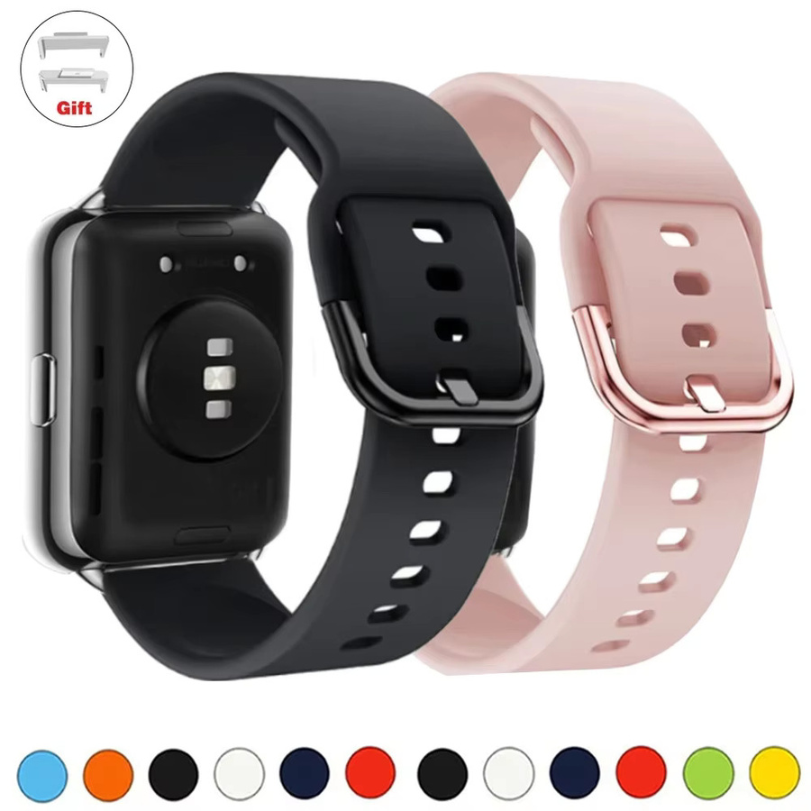 Uhrenarmband Silikon, Silber, für Huawei Uhr Fit 2, Unisex - Bild 1