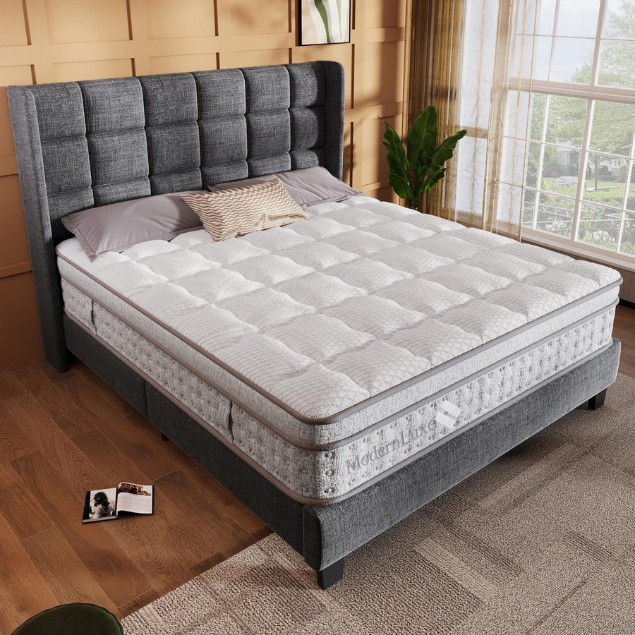 AB Store 7-Zonen-Taschenfederkernmatratze Hybrid H3 in Weiß, B/T/H: 140 x 200 x 25 cm - Bild 2