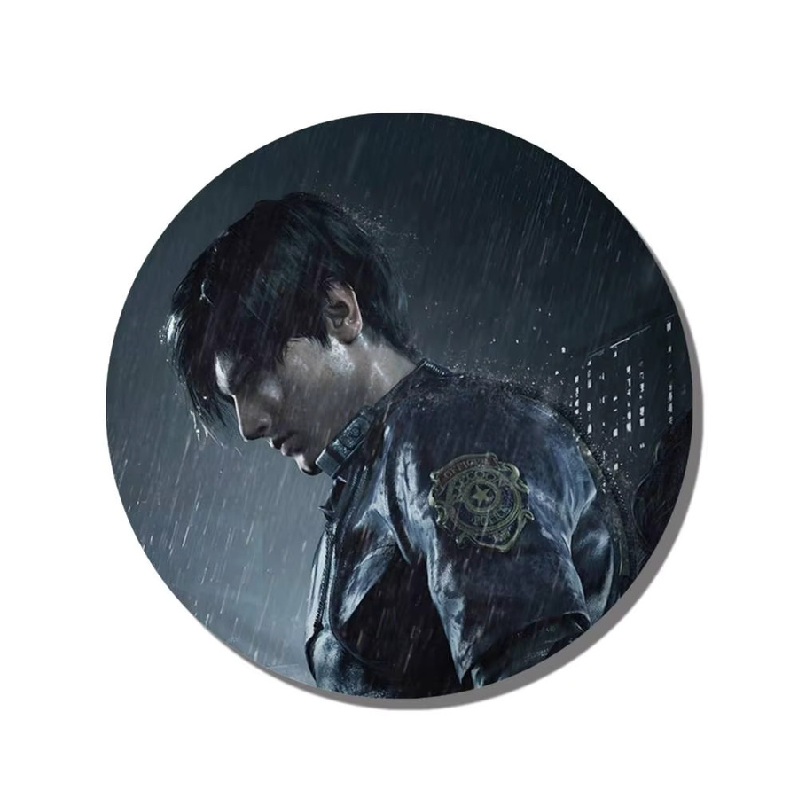 Resident Evil Leon Scott Kennedy, Rundes Abzeichen, Brosche, Anstecknadel - Bild 6