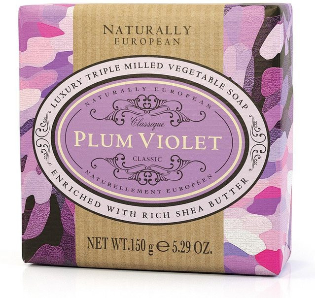 Naturally European Seife Plum Violet, 150g, mit Sheabutter - Bild 1