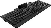 Cherry Secure Board 1.0 Tastatur mit NFC und Smart Card Reader CCID, USB, Schwarz, QWERTZ DE Layout - Bild 1