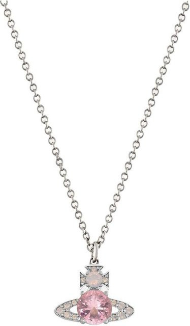 Vivienne Westwood Ismene Anhänger Halskette, Rosa Messing, Damen, Kristall - Bild 1