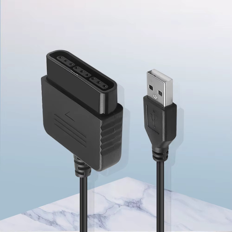 Sony USB Adapter für PS2 zu PS3 und PC als Video Konverter für PlayStation Gaming Controller in Schwarz - Bild 3