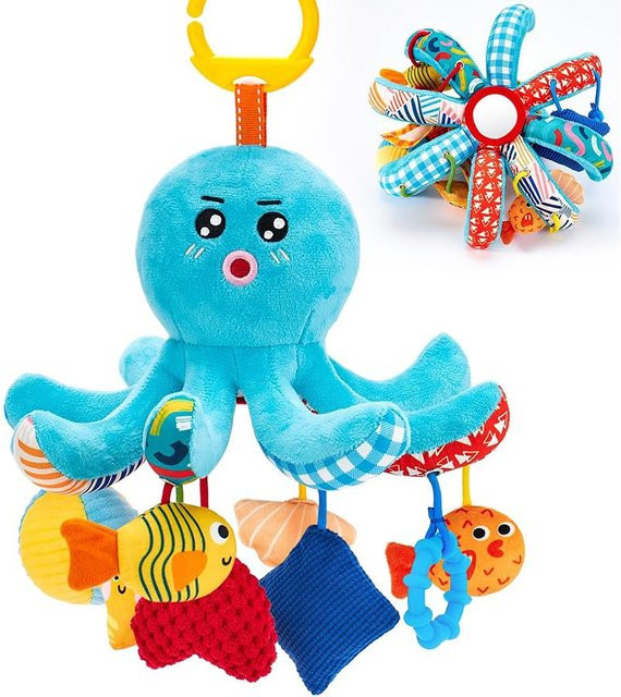 Topmix Oktopus Autositzspielzeug, blau, ab 0 Jahre - Bild 1