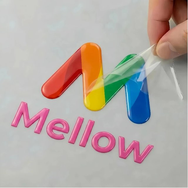 50 Stück Personalisierte UV DTF Transferaufkleber mit 3D-Effekt, Wasserfeste Logo-Etiketten in Multicolour für Firmenmarken und Flaschen - Bild 1