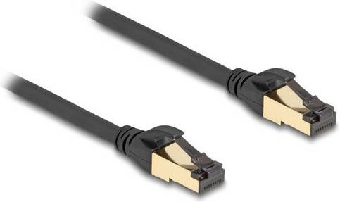 Delock RJ45 Patchkabel CAT 7 S/FTP Ethernet LAN Schwarz, Länge: 0,30 m - Bild 1