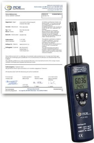 PCE Instruments PCE-555-ICA Thermo-Hygrometer in Blau-Schwarz - Bild 1