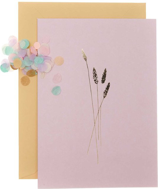 Rico Design Paper Poetry Grußkartenset Transformation in Rosa - Bild 1