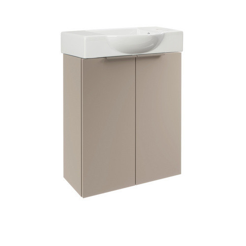 Fackelmann Waschbeckenunterschrank SBC für das Badezimmer, Grau, B/H/T: 52 x 60 x 24,3 cm - Bild 3
