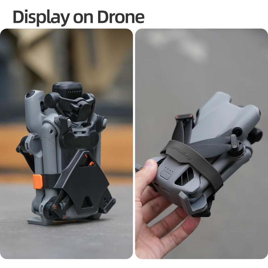 DJI Mini 5 PRO Propellerhalter in Orange als kratzfester Stabilisatorschutz und Drohnenflügel-Zubehör - Bild 4