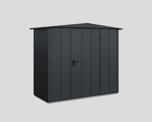 Ecostar Gerätehaus Elegant-S aus Metall in Grau mit Einzel Tür B/H/T: 238 x 216 x 107,8 cm - Bild 1