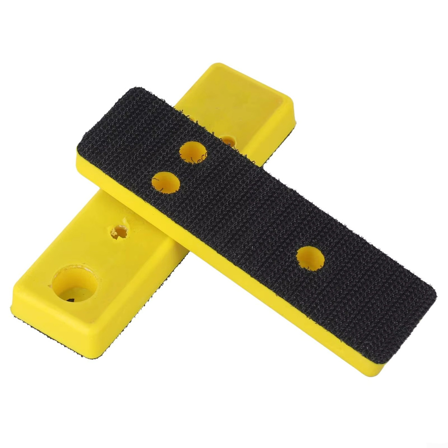 Gelber Stützteller zum Polieren, Anfasen und Schleifen von Metall, Holz, Leder, Kunststoff, Stein und Glas mit 5 Löchern, Durchmesser: 40 mm, Höhe: 100 mm - Bild 2