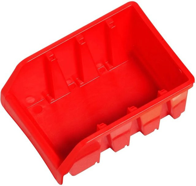 LUX-TOOLS Lagersichtbox Rot aus Kunststoff, Wandmontage - Bild 1