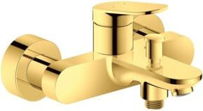 Duravit Wannen-Einhebelmischer Wave AP in Gold poliert mit automatischer Rückstellfunktion - Bild 1