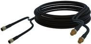 Poynting A-CAB-092 twin HDF-195 Low Loss Kabel SMA-Male zu SMA-Female in Schwarz, Länge: 5 m - Bild 1