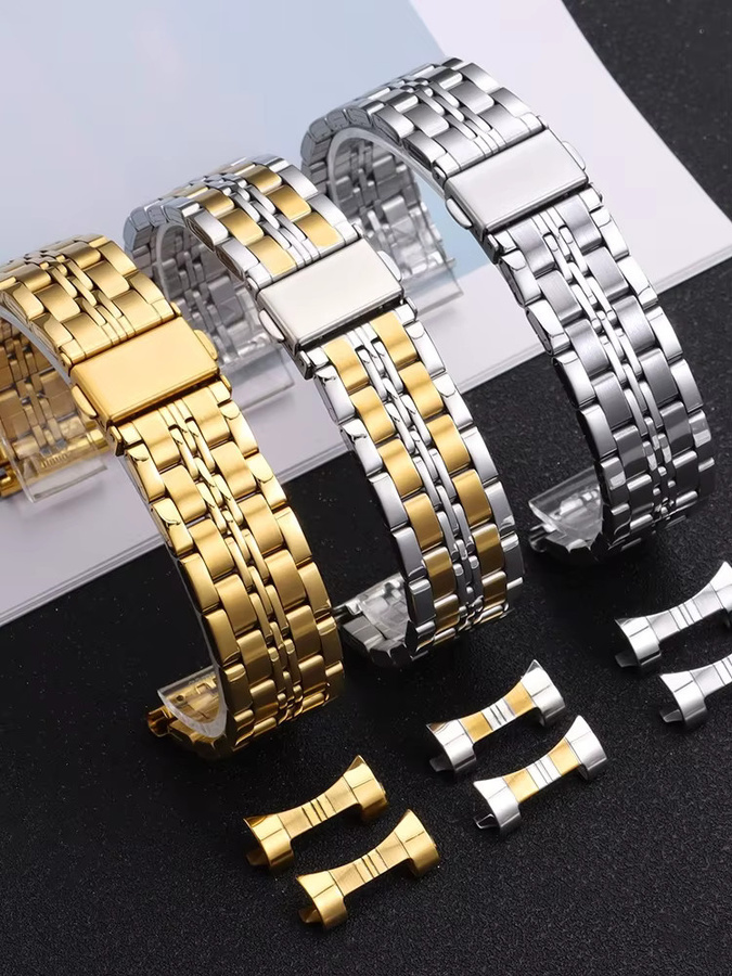 Uhrenarmband Edelstahl, Silber, crazyband - Bild 5