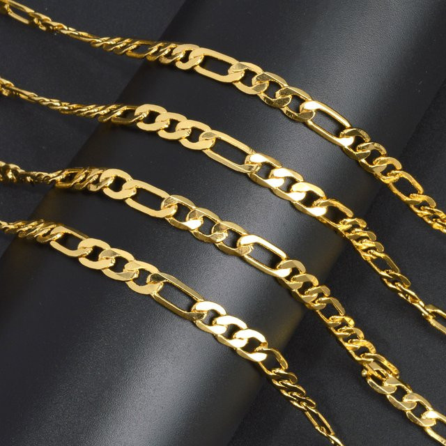 Sunny Jewelry Halskette, 18 Karat vergoldet, Gold, Unisex, 5 mm - Bild 1