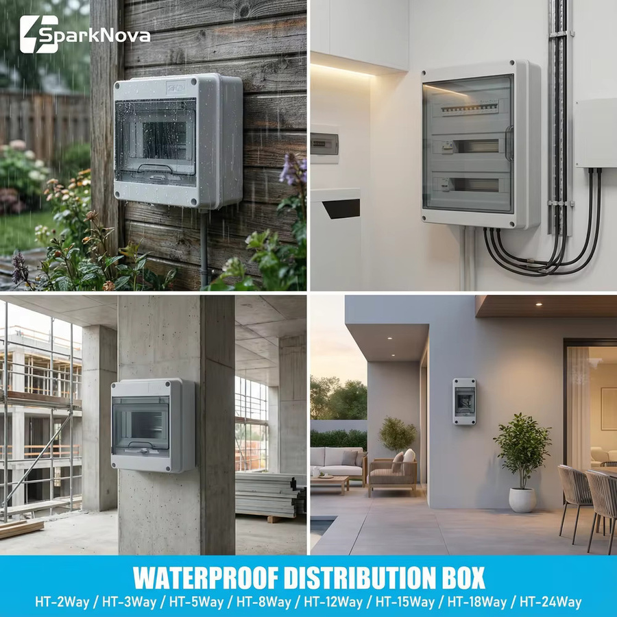 SparkNova IP65 Wasserdichte elektrische Anschlussdose aus ABS-Kunststoff als Verteilerplatine für CCTV- und Solarsysteme - Bild 6