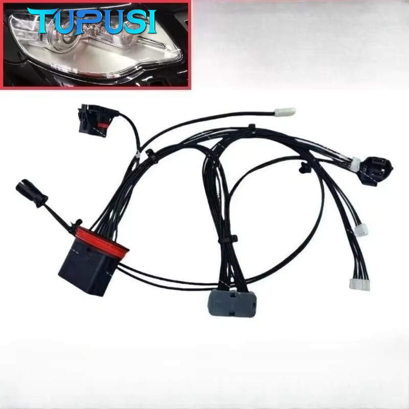 TUPUSI Scheinwerfer-Kabelbaum für VW Touareg 2007–2010 mit AFS und internem Stecker, Schwarz - Bild 3