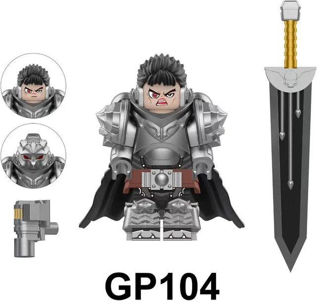 Linyi toy Berserk Guts Minifigur Schwarz - Bild 1