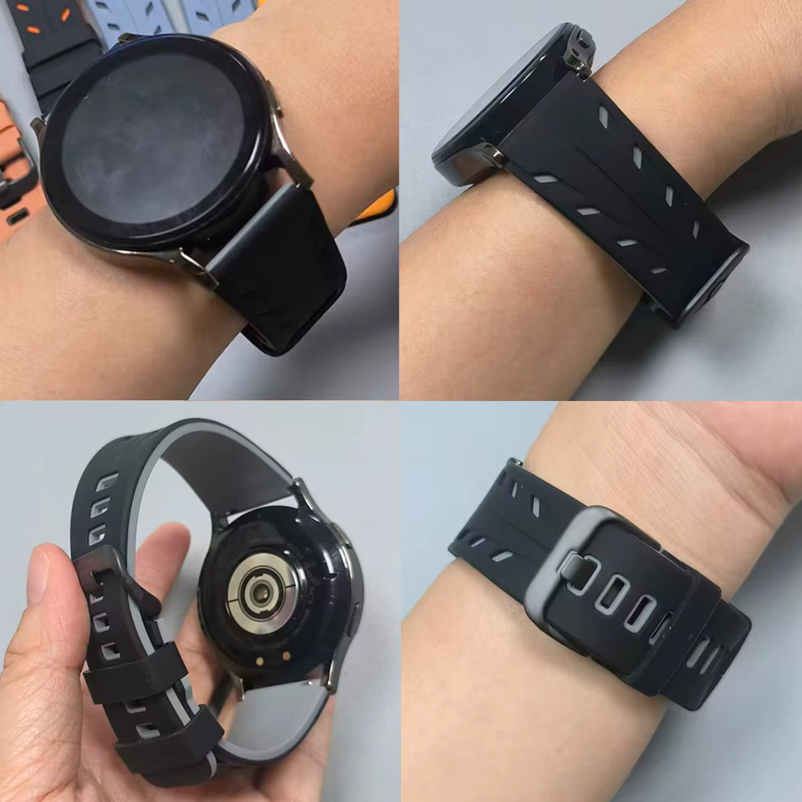 Xiaomi Uhrenarmband Silikon, Schwarz, 22mm - Bild 4