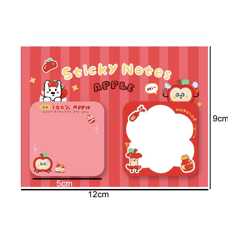 Kawaii Haftnotizen mit Cartoon-Motiven, 60 Blatt bunte Memo Pads für Schule und Büro - Bild 3