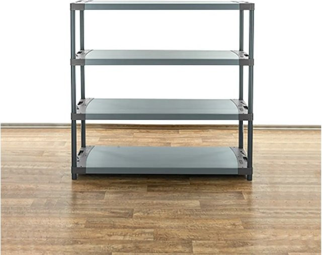 PROREGAL Kunststoffregal Big Grey Bear Low in Grau, H x B x T: 138 x 140 x 46 cm - Bild 1