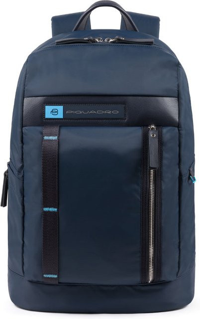 Piquadro PQ-Bios Laptoprucksack für 15,6 Zoll mit Flaschen- und Schirmtasche in Ultramarinblau - Bild 1