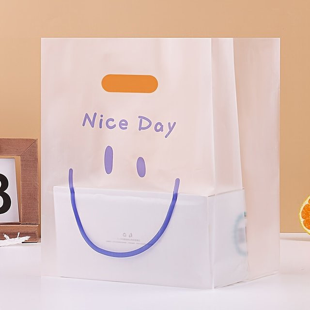 50 Stück transparente Back- und Snackbeutel aus mattiertem Kunststoff für Desserts, Sushi und Geschenke - Bild 1