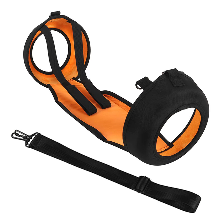 EVA Lautsprecher Gurt Halter Träger für JBL Boombox 4 Schutzhülle mit Schultergurt in Schwarz und Orange - Bild 5