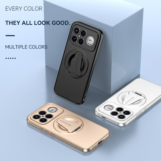 Magnetische PC Hard Cover Schutzhülle für Xiaomi POCO F8 Ultra und POCO F8 Pro mit kabelloser Ladefunktion in Schwarz und Silber - Bild 1
